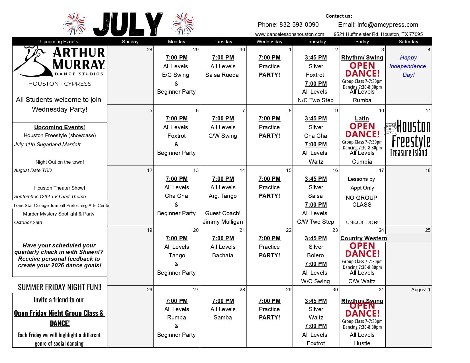 Cypress 2025 - December calendar